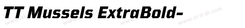 TT Mussels ExtraBold字体转换